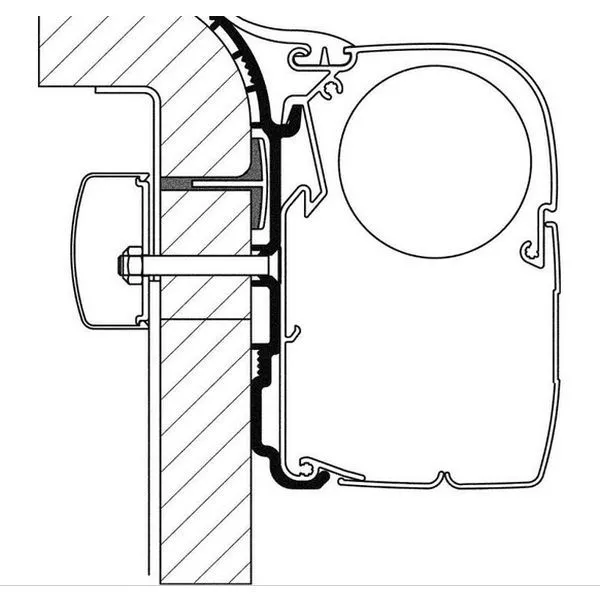 Thule Adapter Bürstner, Länge 5 M 3 Thule Adapter Bürstner, Länge 5 M