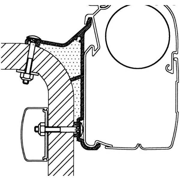 Thule Adapter Hymer B2-Klasse, Länge 4,5 M 3 Thule Adapter Hymer B2-Klasse, Länge 4,5 M