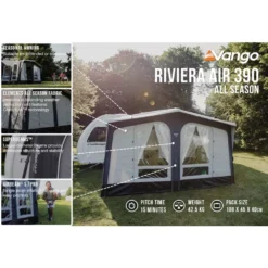 Aufblasbares Vorzelt Vango Riviera Air 390 Elements All Season -Camping Geschäft baumwoll mischgewebe airbeam vango riviera air 390 elements all season aufblasbares wohnwagenzelt womozelt 1000 7 24098