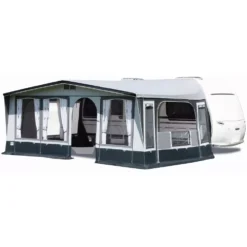 Vorzelt Brand Topas 300 -Camping Geschäft brand topas 300 tuer mittig rechts easy zip seitenwand herunter geklappt 1000 2 19902