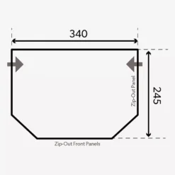 Aufblasbares Vorzelt Dometic Pop Air Pro 340 Für Eriba / Trigano -Camping Geschäft dometic aufblasbares vorzelt pop air pro 340 wohnwagenvorzelt grundflaeche masse 1000 3 23273