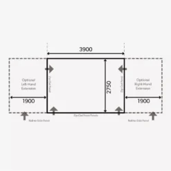 Aufblasbares Vorzelt Dometic Club Air Pro 390 S -Camping Geschäft dometic club air pro 390 s grundflaeche masse wohnwagen wohnmobilvorzelt 1000 8 21823