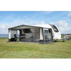 Wohnwagenvorzelt DWT Jubilee 40, Tiefe 240 Cm -Camping Geschäft dwt vorzelt jubilee 40 mit heruntergeklappter vorderwand fuer wohnwagen caravan 1000 2 1794
