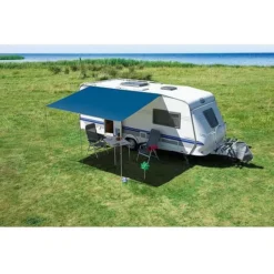 Wohnwagen-Sonnendach DWT Flora, Grösse 3, Blau -Camping Geschäft dwt flora blau wohnwagen sonnendach 2.jpg 1 14078