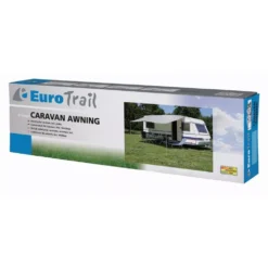 Wohnwagen-Sonnendach Eurotrail Universal Basic, 250x240 Cm, Grau -Camping Geschäft kleines packmass eurotrail wohnwagen sonnendach universal basic grau 1000 2 13878
