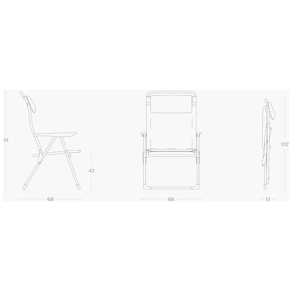 Camping-Klappsessel Lafuma Alu Cham XL, Ocean II 4 Camping-Klappsessel Lafuma Alu Cham XL, Ocean II – Bild 2