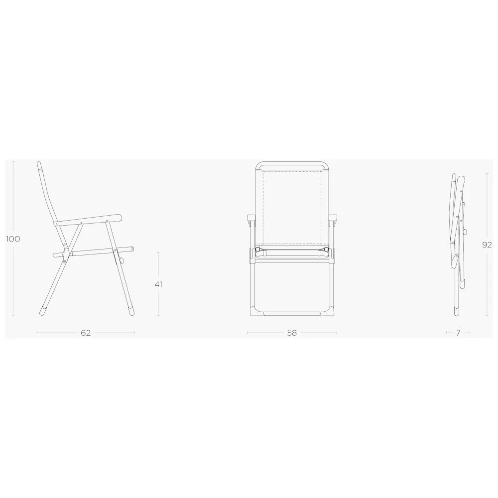 Campingstuhl, Klappsessel Lafuma Alu Victoria, Seigle II 4 Campingstuhl, Klappsessel Lafuma Alu Victoria, Seigle II – Bild 2