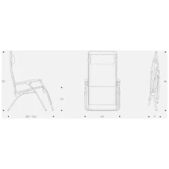 Relaxstuhl Lafuma RSXA Clip, Graphite -Camping Geschäft lafuma rsxa clip groesse massangaben relaxstuhl sonnenstuhl 1000 1 24884