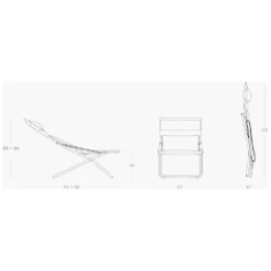 Premium-Liegestuhl Lafuma Transabed, Seigle II -Camping Geschäft lafuma transabed groesse massangaben liegestuhl 1000 1 24886