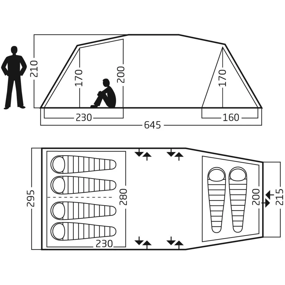 Familienzelt Nordisk Reisa 6 PU 4 Familienzelt Nordisk Reisa 6 PU – Bild 2