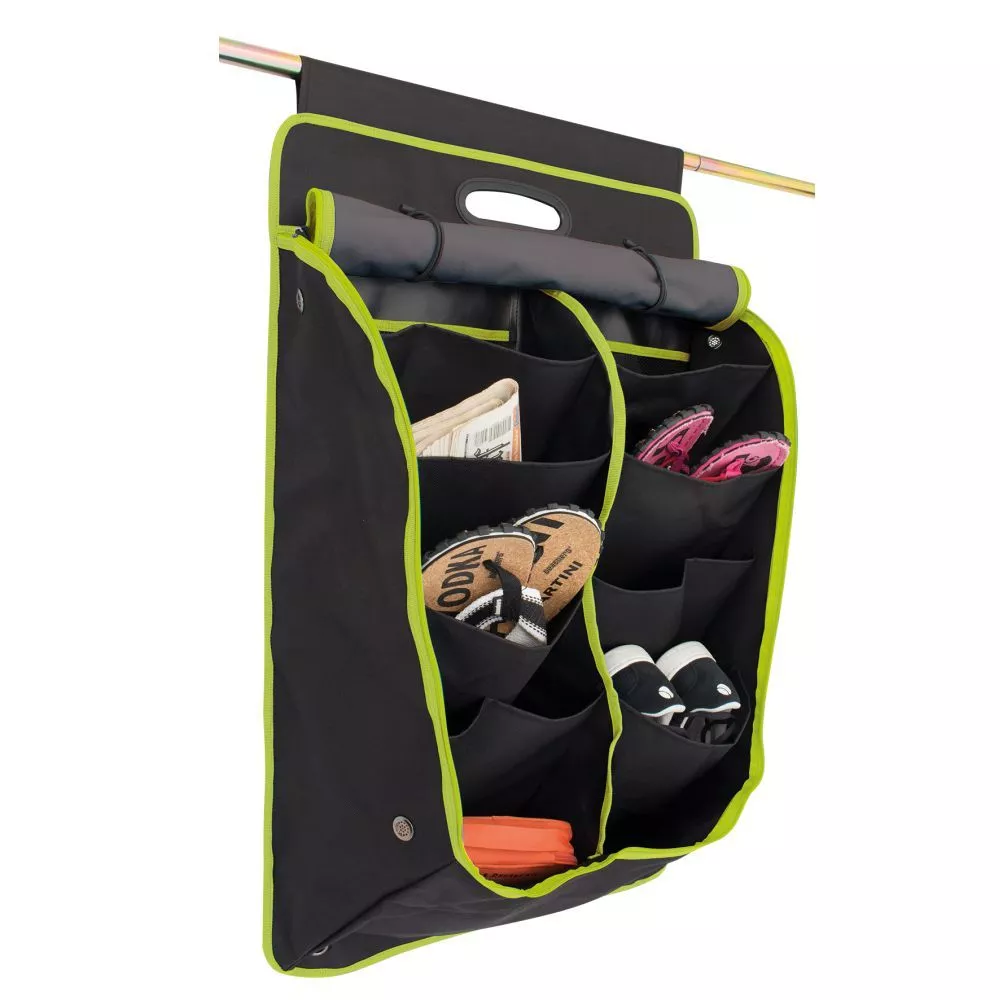 Hängeorganizer Eurotrail Utensilientasche Oxford L, Schwarz/grün 5 Hängeorganizer Eurotrail Utensilientasche Oxford L, Schwarz/grün – Bild 3