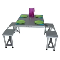 Picknicktisch, Campingtisch Mit Bank Eurotrail Limoux