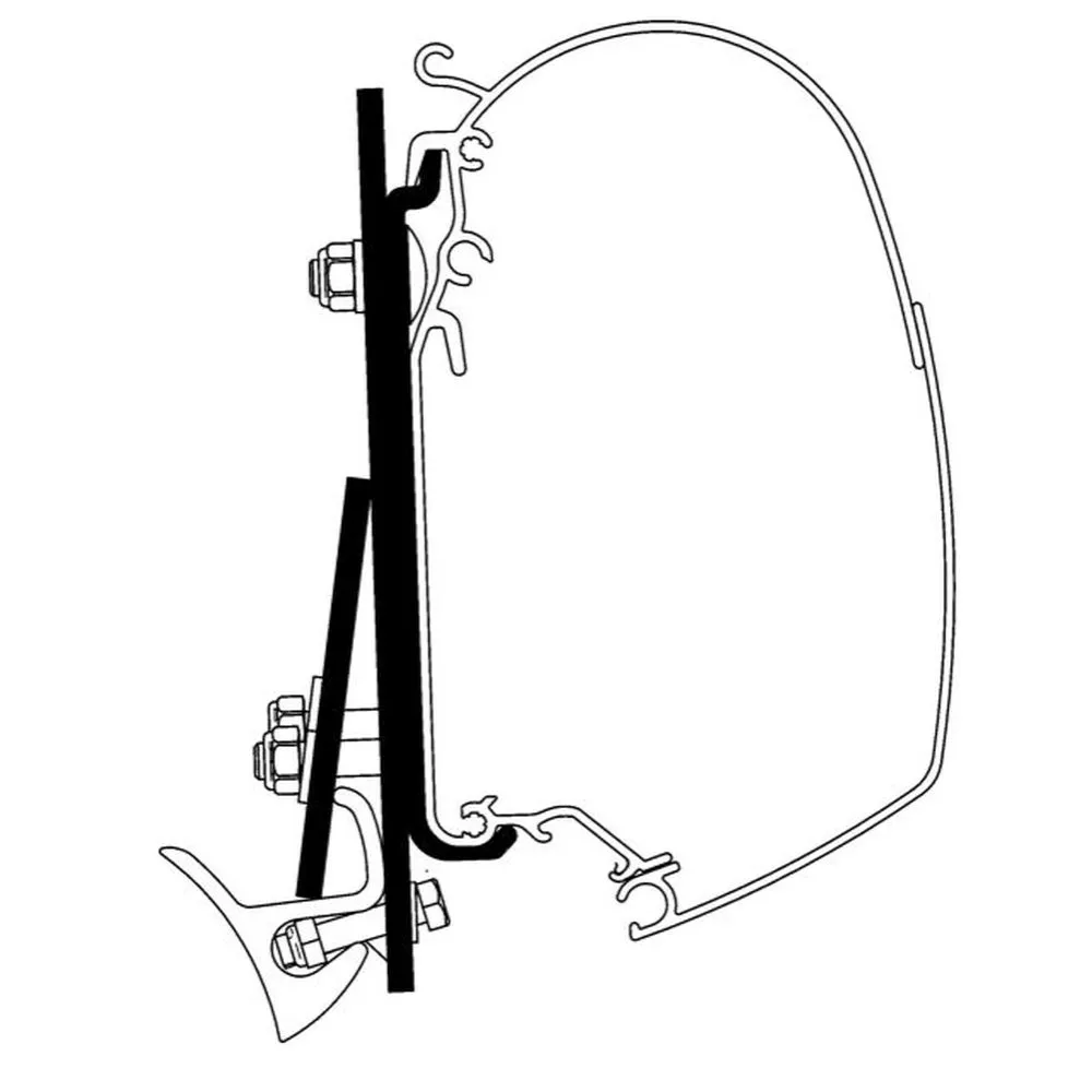 Thule 4200 Adapter T5/ T6 Mit Brandrup Rail 3 Thule 4200 Adapter T5/ T6 Mit Brandrup Rail
