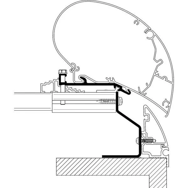 Thule Markisen-Adapter Für Wohnwagen Fendt Brillant 3 Thule Markisen-Adapter Für Wohnwagen Fendt Brillant