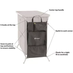 Campingorganizer Outwell Neat'N'Tidy Organizer -Camping Geschäft verschiedene befestigungsmoeglichkeiten outwell neat n tidy organizer 600 5 22133