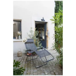 Relaxstuhl Lafuma RSXA Clip, Graphite -Camping Geschäft verstellbarer relaxsessel lafuma rsxa clip campingstuhl komfortstuhl gartenstuhl 1000 3 24884